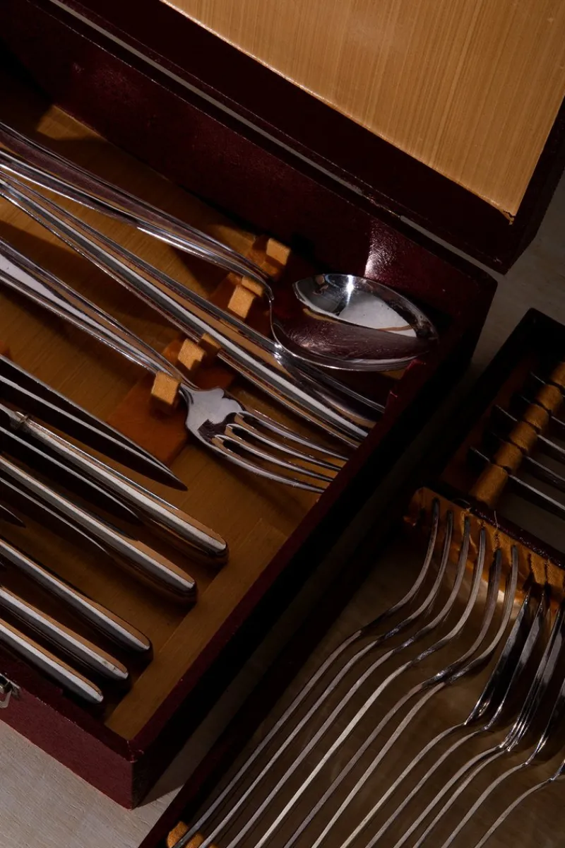 Pamono Krupp Cutlery Set by Gio Ponti, 1950s> Dinnerware Accessories