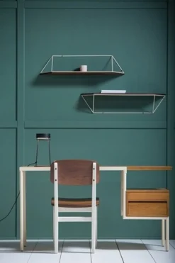 Pamono Ktab Cream and Teak Desk by José Pascal for Kann Design> Tables|Desks