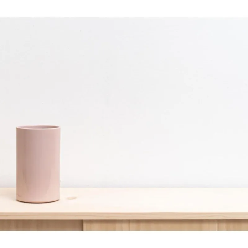 Pamono Kula Wine Cooler in Dusky Pink Glazed Porcelain by Frau Caze> Tabletop|Ice Buckets & Wine Coolers
