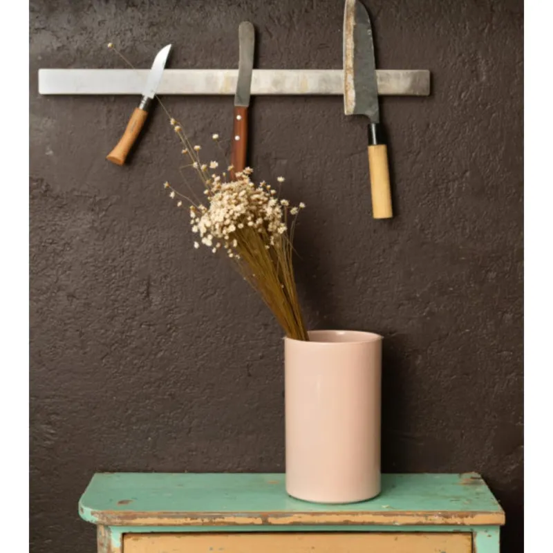Pamono Kula Wine Cooler in Dusky Pink Glazed Porcelain by Frau Caze> Tabletop|Ice Buckets & Wine Coolers