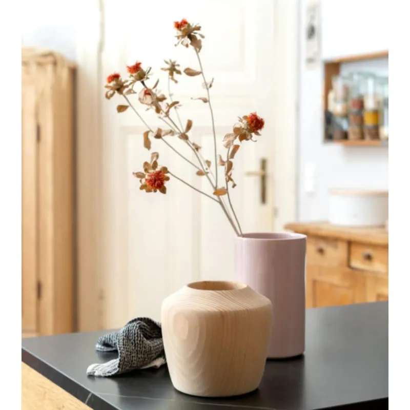 Pamono Kula Wine Cooler in Dusky Pink Glazed Porcelain by Frau Caze> Tabletop|Ice Buckets & Wine Coolers