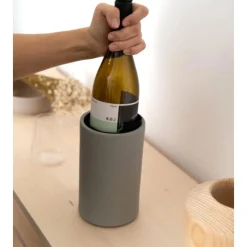 Pamono Kula Wine Cooler in Dusky Pink Glazed Porcelain by Frau Caze><noscript><img width=