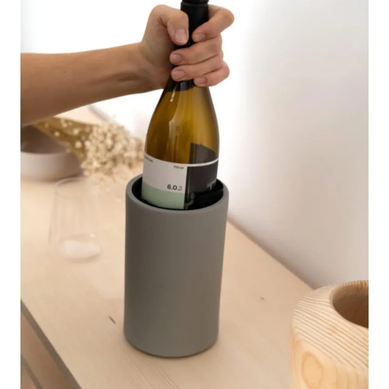 Pamono Kula Wine Cooler in Dusky Pink Glazed Porcelain by Frau Caze> Tabletop|Ice Buckets & Wine Coolers