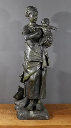 Pamono L. Steiner, Young Mother, Late 19th Century, Regula> Art Nouveau