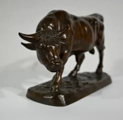 Pamono L. Vidal, Le Taureau, 1867, Bronze> Classical