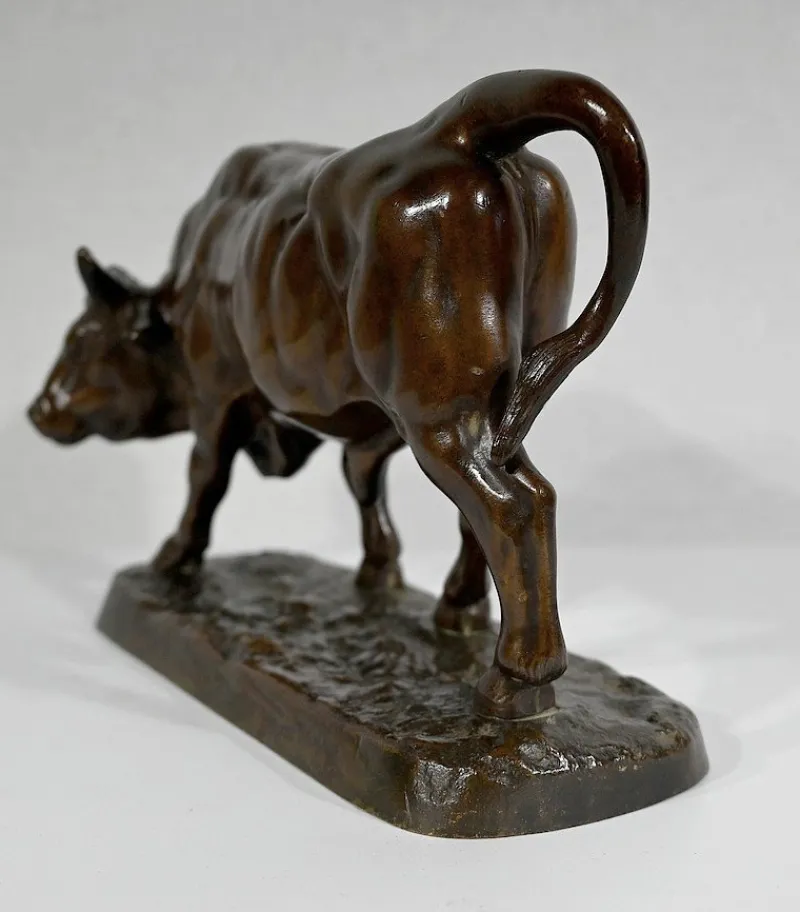 Pamono L. Vidal, Le Taureau, 1867, Bronze> Classical