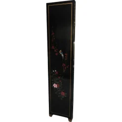 Outlet Pamono Lacquer De Chine Decorative Floral Four Fold Two-Sided Room Divider