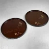 Hot Pamono Lacquer Urushi Wajima-Nuri Trays, Set of 2