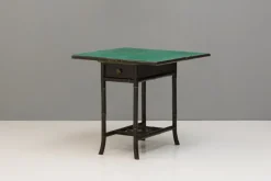 Pamono Lacquered Occasional Card Table, 1890s><noscript><img width=