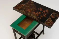 Pamono Lacquered Occasional Card Table, 1890s><noscript><img width=