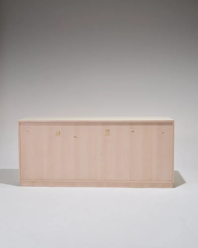 Pamono Lacquered Wood and Brass Sideboard, 1970s> Sideboards & Buffets
