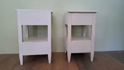 Best Pamono Lacquered Wooden Bedside Tables, Set of 2