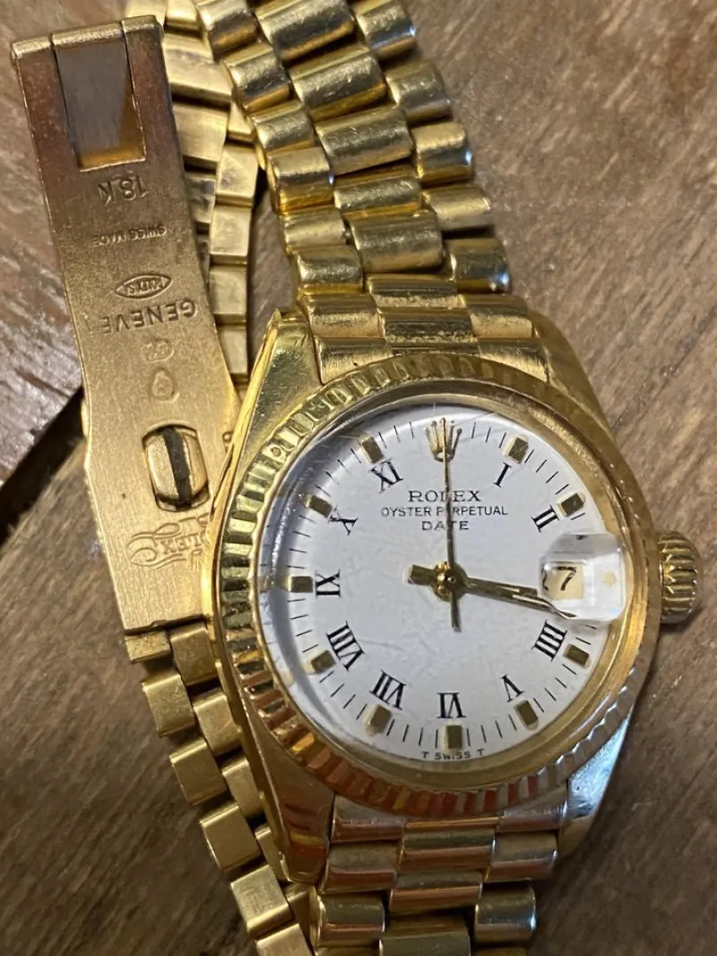 Pamono Ladies Rolex with Presidential Band> Watches