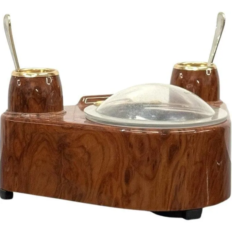 Pamono Lady Sugar Sugar Bowl in Burl, 1970s> Bowls