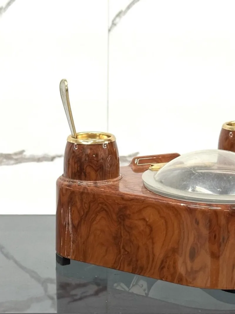 Pamono Lady Sugar Sugar Bowl in Burl, 1970s> Bowls