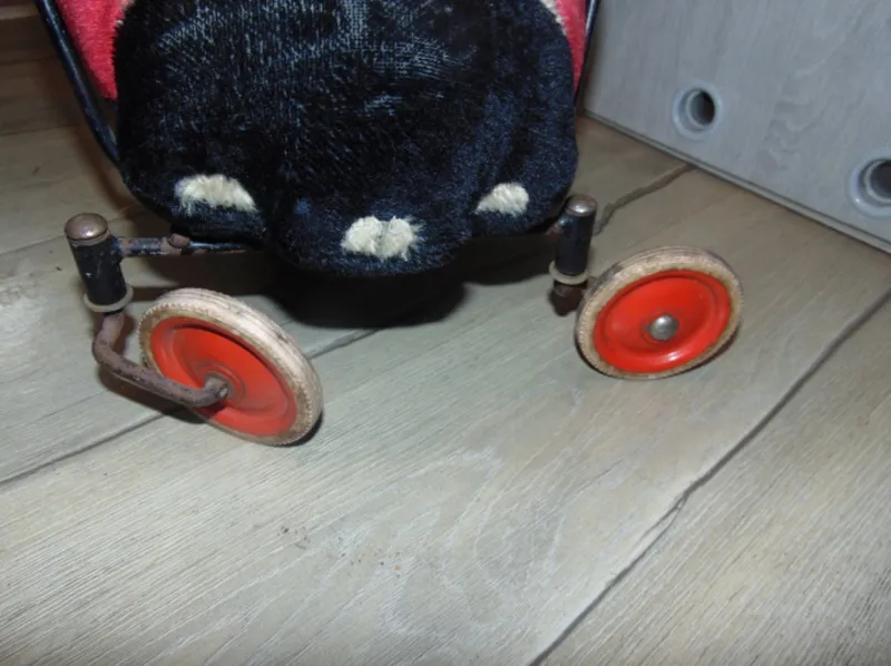 Pamono Ladybug Childrens Chair on Wheels from Steiff, 1960s> Children's Chairs