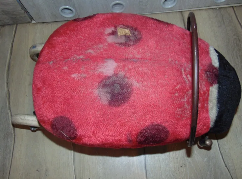 Pamono Ladybug Childrens Chair on Wheels from Steiff, 1960s> Children's Chairs