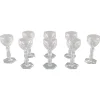 Pamono Lalaing Glasses in Mouth-Blown Crystal Glass from Val St. Lambert, Belgium, 1950s, Set of 8> Glassware