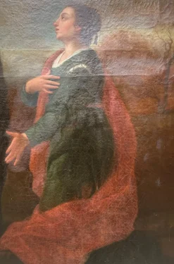 Pamono Lambertini, Female Subject, 19th Century, Oil Painting on Canvas, Framed> Painting