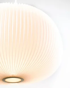 Pamono Lamella Pendant in White Plastic by Takagi & Homstvedt for Le Klint><noscript><img width=
