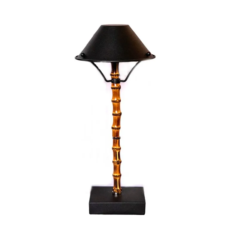 Pamono Lamp in Bamboo with Black Finish and Charger from Isander Borges> Table Lamps