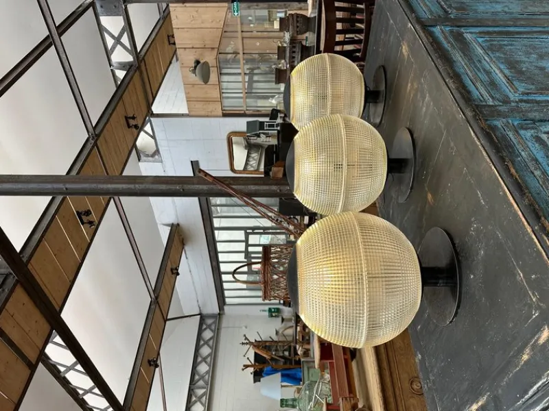 Pamono Lamps from Holophane, 1970s, Set of 3> Ceiling Lights