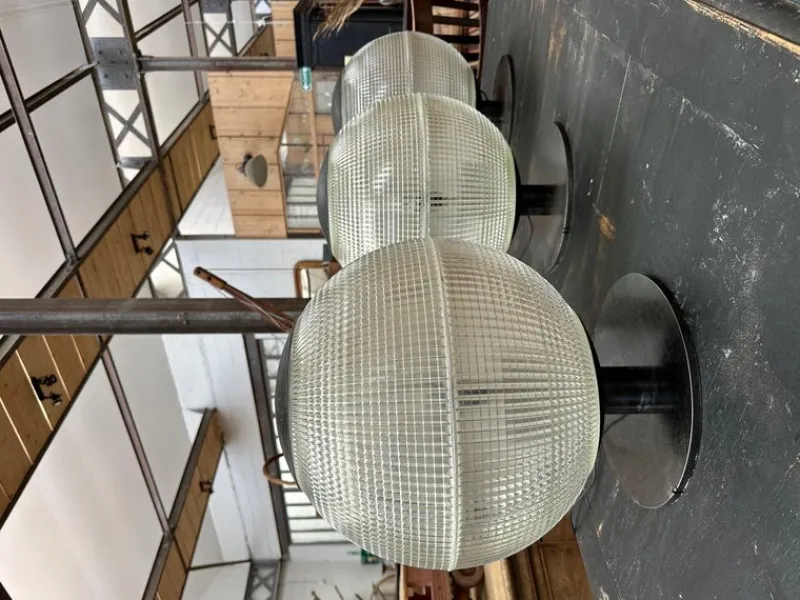 Pamono Lamps from Holophane, 1970s, Set of 3> Ceiling Lights