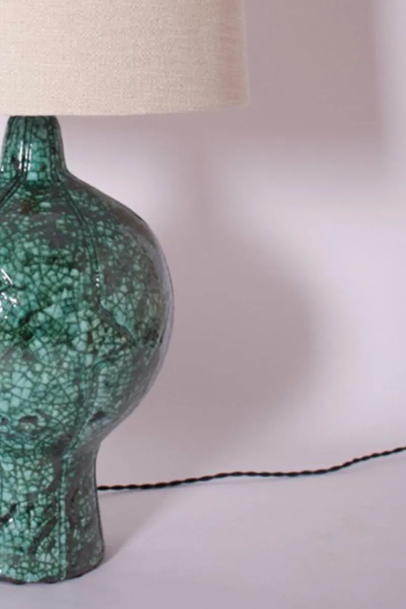 Pamono Lanzarote Green Marbled Lamp by Barracuda Interiors> Table Lamps