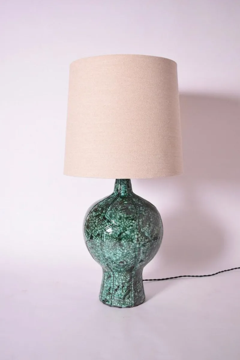 Pamono Lanzarote Green Marbled Lamp by Barracuda Interiors> Table Lamps