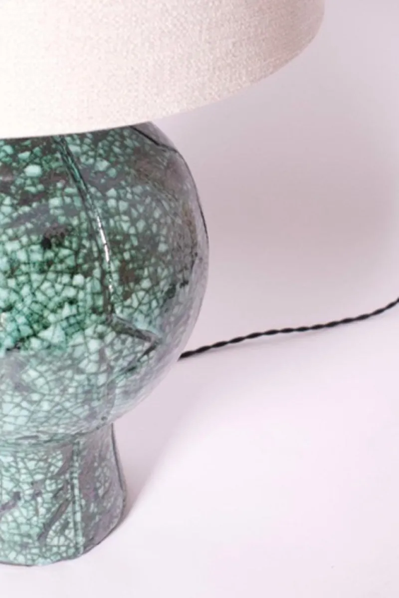 Pamono Lanzarote Green Marbled Lamp by Barracuda Interiors> Table Lamps