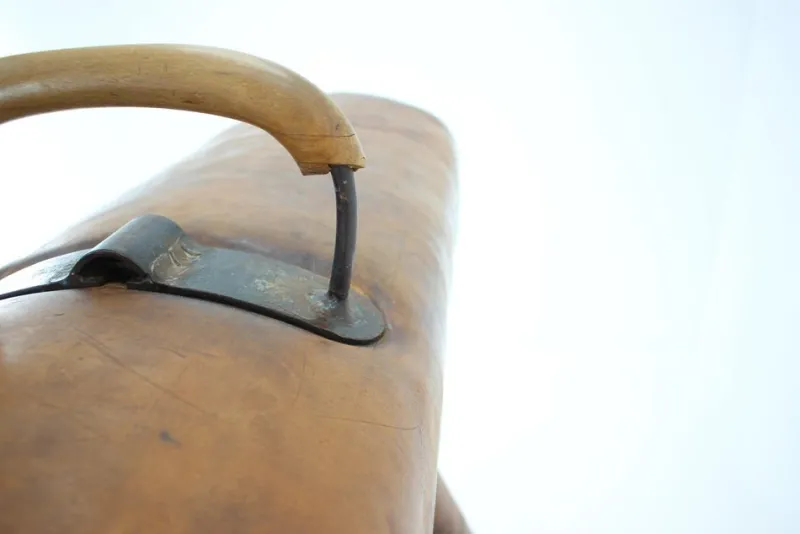 Pamono Large Adjustable Gymnastic Leather Pommel Horse, 1950s> Benches