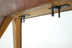 Pamono Large Adjustable Gymnastic Leather Pommel Horse, 1950s><noscript><img width=