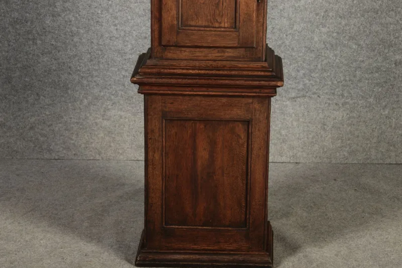 Pamono Large Antique Baroque Grandfather Clock in Oak, 1750