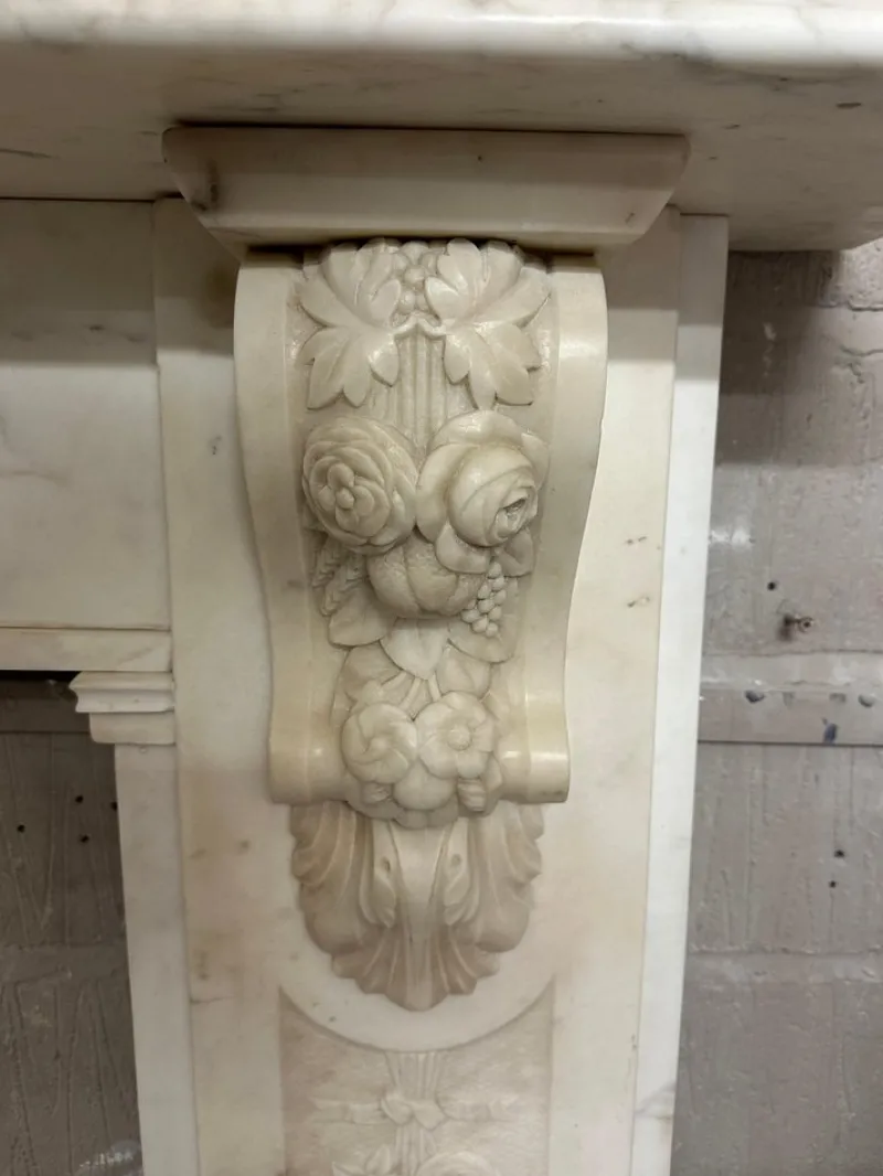 New Pamono Large Antique English Fireplace, 1860
