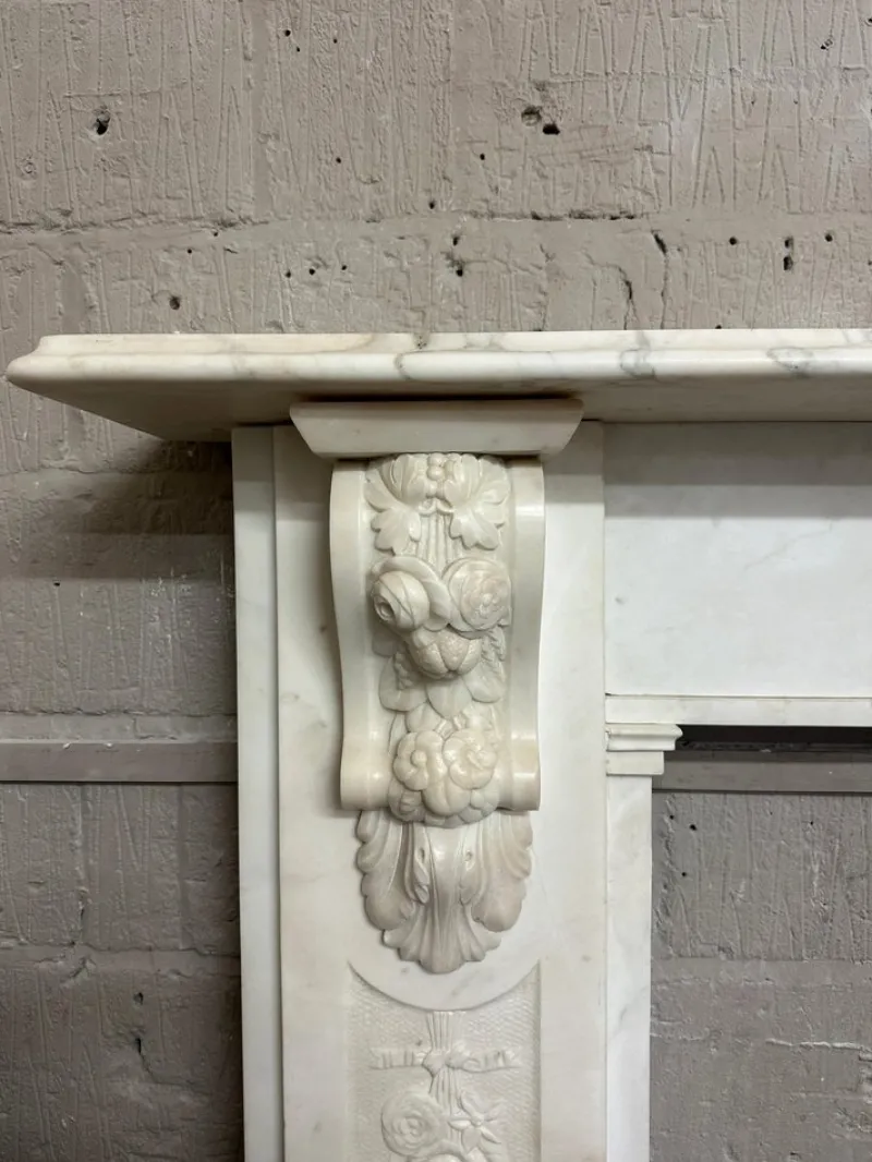 New Pamono Large Antique English Fireplace, 1860