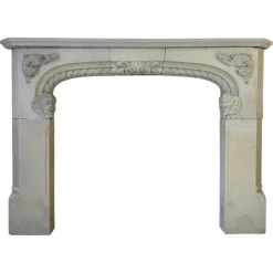 New Pamono Large Antique English Gothic Fireplace Mantel, 1790