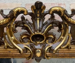 Pamono Large Antique Gold Leaf Ornate Carved Wall Mirror><noscript><img width=