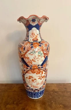 Clearance Pamono Large Antique Japanese Imari Floor Standing Vase, 1890