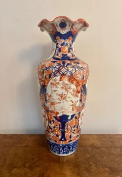 Clearance Pamono Large Antique Japanese Imari Floor Standing Vase, 1890