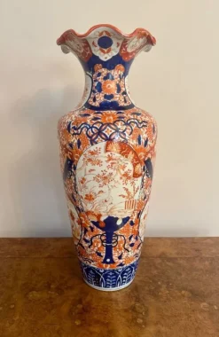 Clearance Pamono Large Antique Japanese Imari Floor Standing Vase, 1890