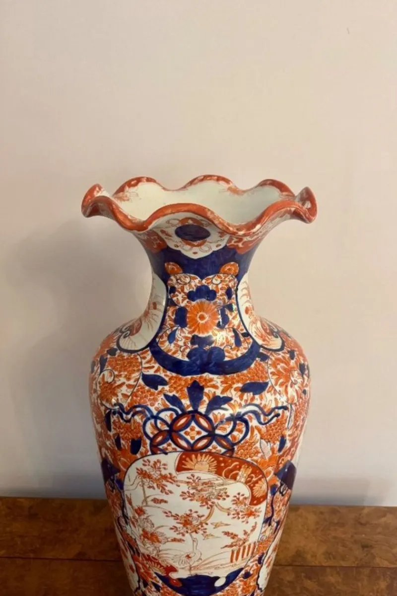 Clearance Pamono Large Antique Japanese Imari Floor Standing Vase, 1890