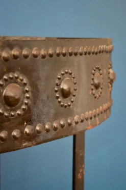 Pamono Large Antique Metal Planter><noscript><img width=