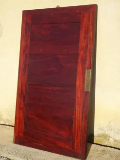 Pamono Large Antique Mirror with Flamed Mahogany Frame, 1890s