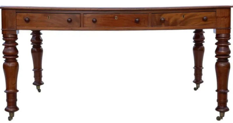 Outlet Pamono Large Antique Partner's Writing Desk, 1840s