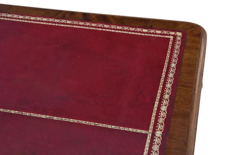 Outlet Pamono Large Antique Partner's Writing Desk, 1840s