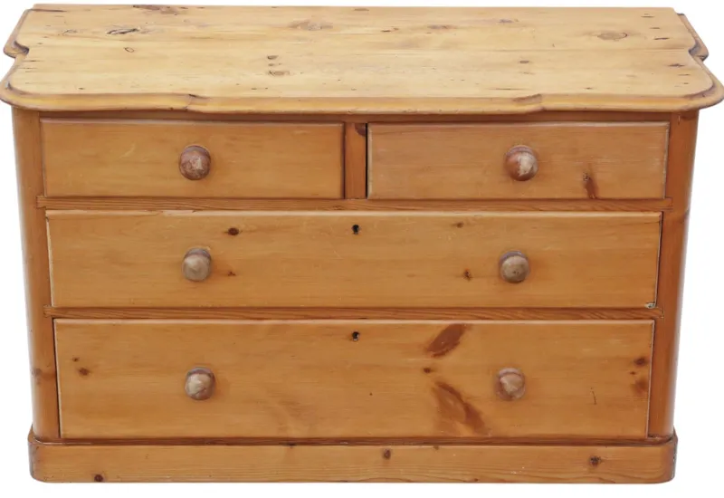 New Pamono Large Antique Pine Chest of Drawers, 1800s