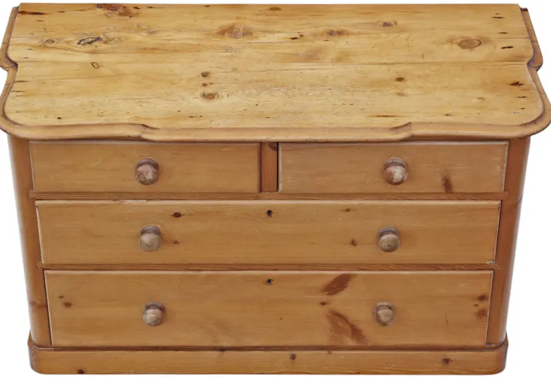 New Pamono Large Antique Pine Chest of Drawers, 1800s