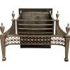 New Pamono Large Antique Polished Steel Fire Grate