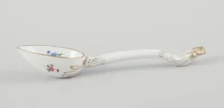 Pamono Large Antique Porcelain Spoon with from Meissen, Germany, 19th Century> Dinner Plates & Bowls