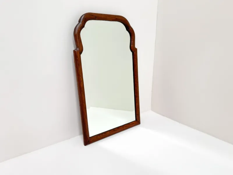 Pamono Large Antique Scalloped Wood Framed Mirror> Mirrors